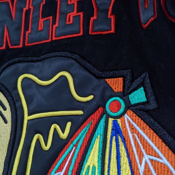 Chicago Blackhawks 4 Time Stanley Cup Varsity Jacket - Picture 7 of 8
